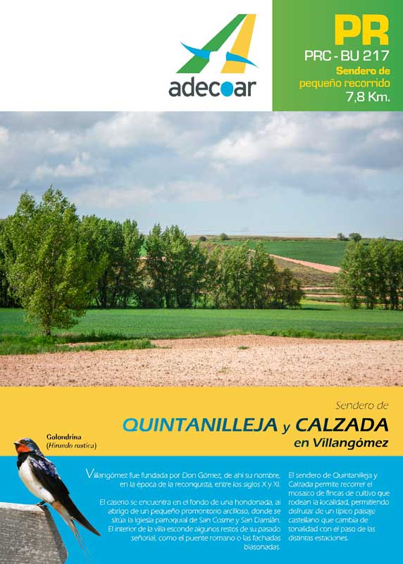 Sendero de Quintanilleja y Calzada